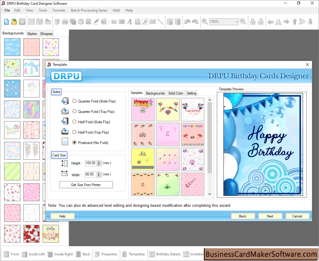 Birthday Card Maker Software Make Designer Birth Day Cards Using Templates