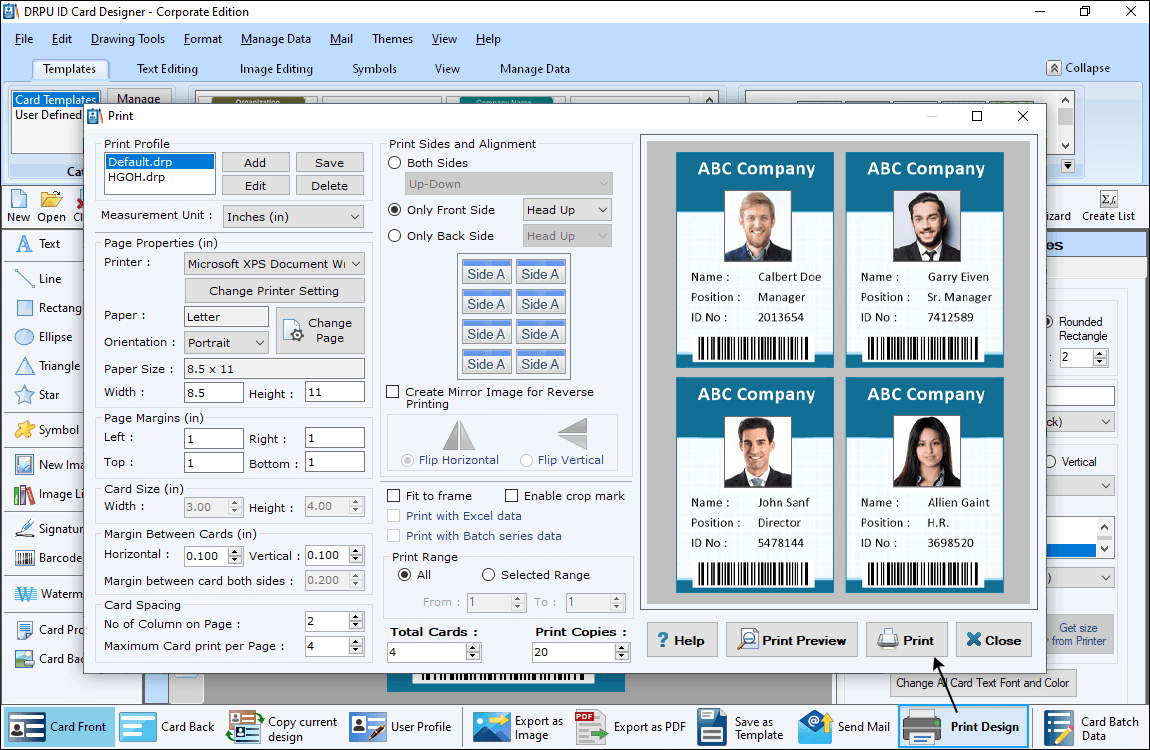 Corporate ID Card